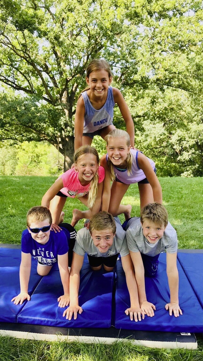 Flying Colors Trapeze images Summer Fun MN_0003_kidscircuscamp_acropyramid - Sherri Mann