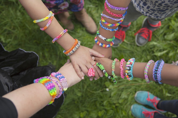 The Best Camp Care Packages friendship bracelets.